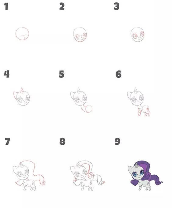 Dibujos de Rarity (5)