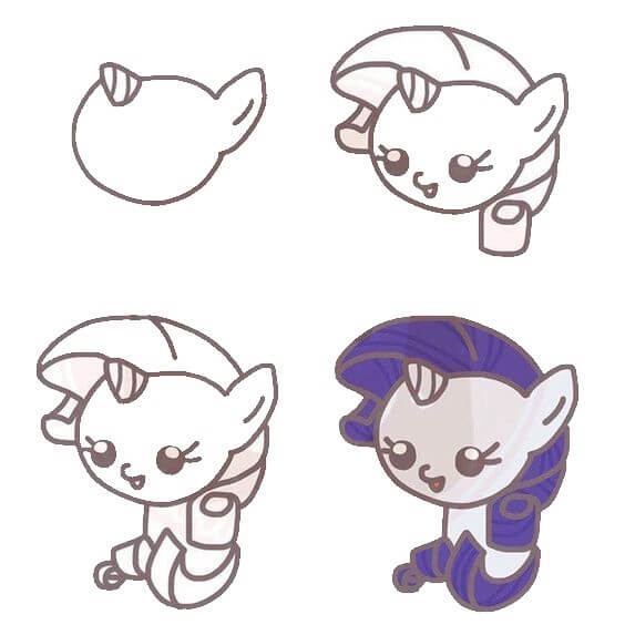 Dibujos de Rarity (6)