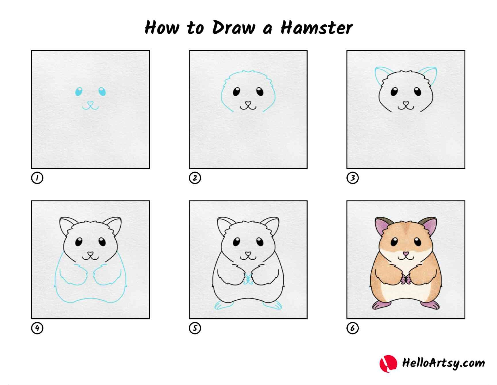 Dibujos de Hámster dorado