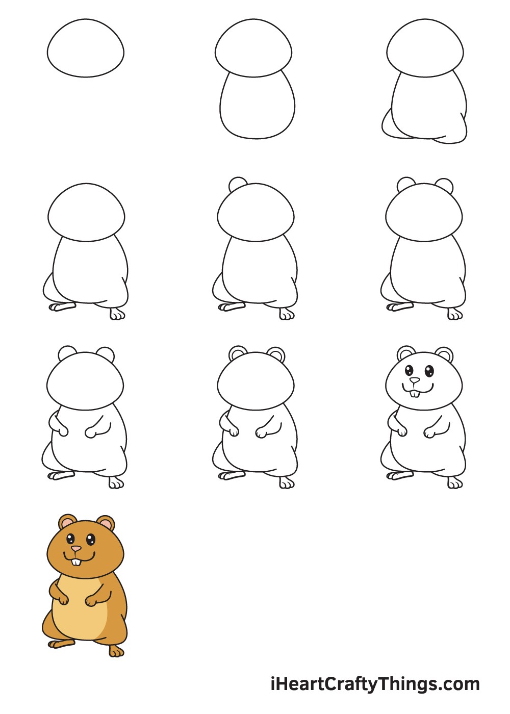 Dibujos de Hámster gris