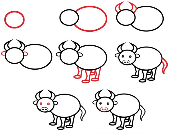 Dibujos de Búfalo bebé