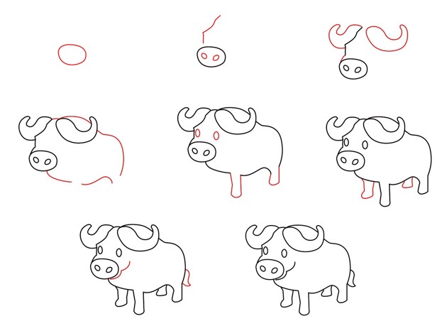 Dibujos de Búfalos
