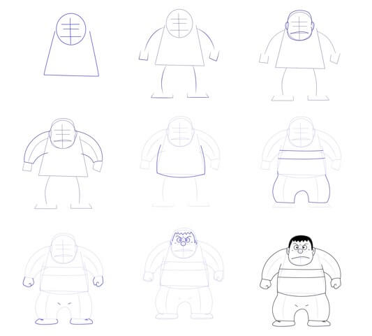 Dibujos de Gigante enojado