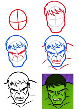 Dibujos de Hulk poderoso