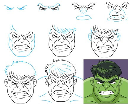 Dibujos de Hulk realista