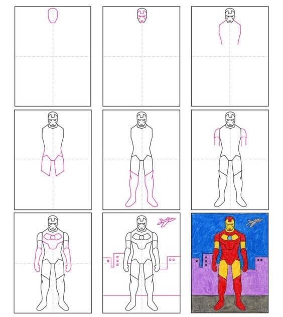 Dibujos de Iron Man elegante