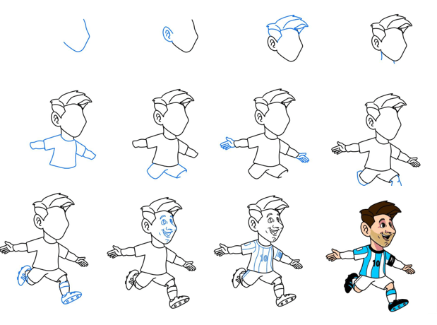 Dibujos de Lionel Messi - Idea 8