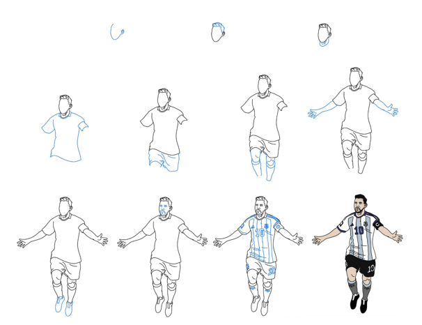 Dibujos de Lionel Messi - Idea 9