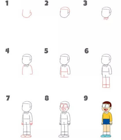 Dibujos de Personajes de Doraemon
