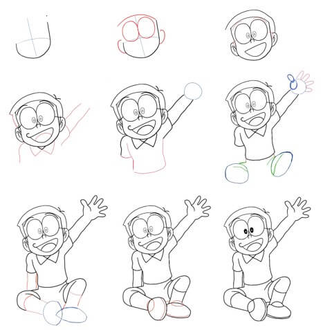 Dibujos de Nobita Nobi