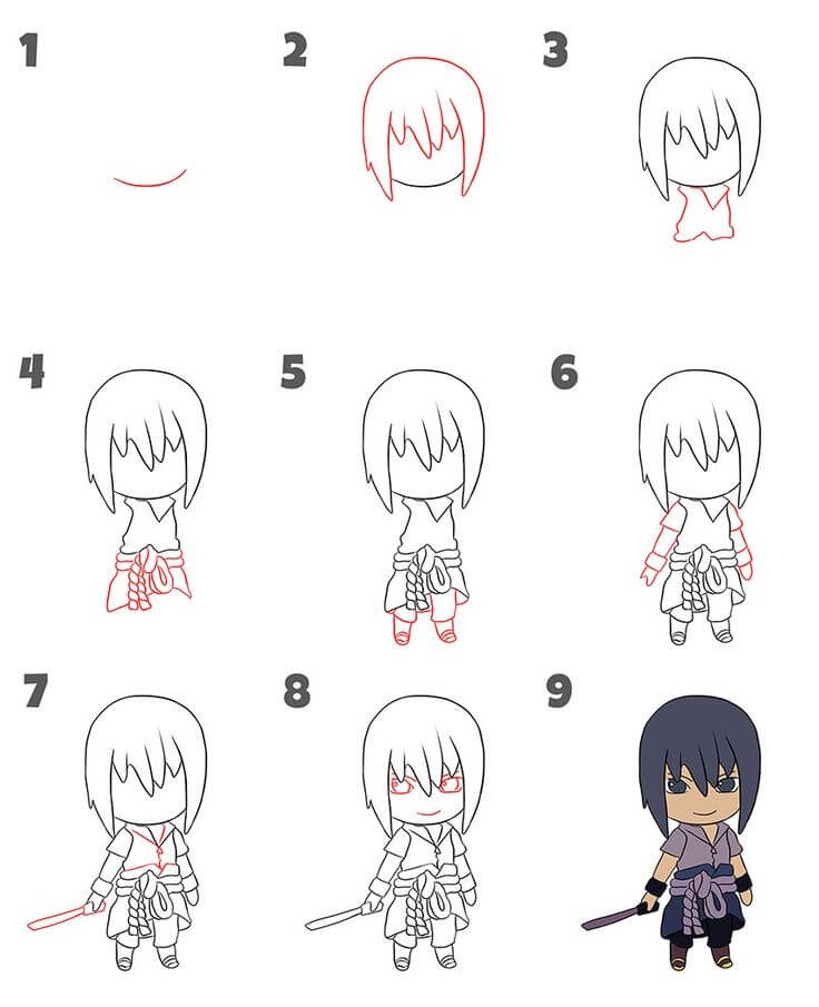Dibujos de Sasuke Uchiha