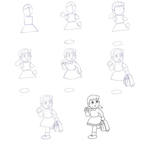 Dibujos de Shizuka clásica