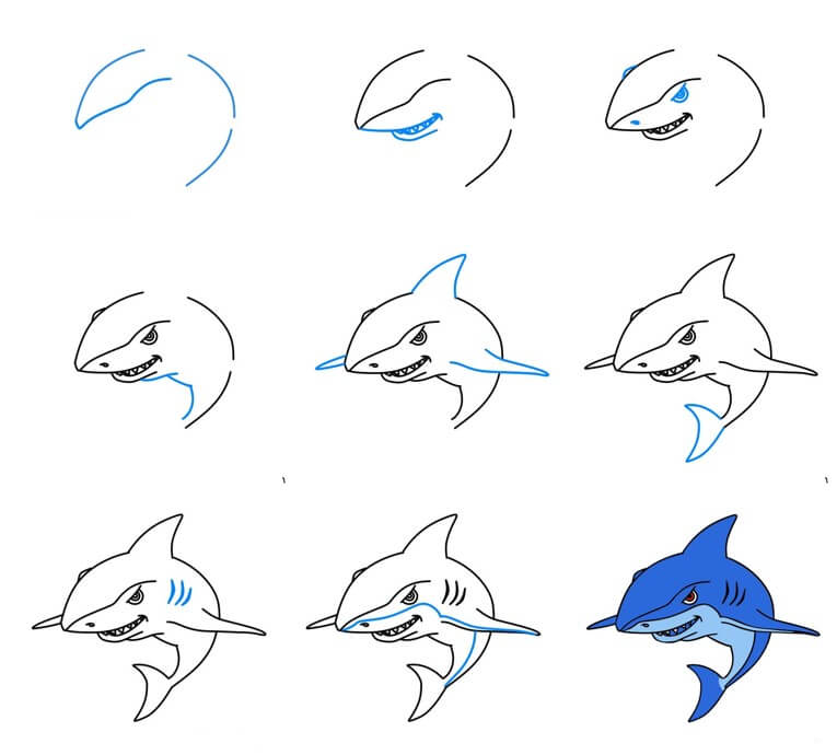 Dibujos de Tiburones