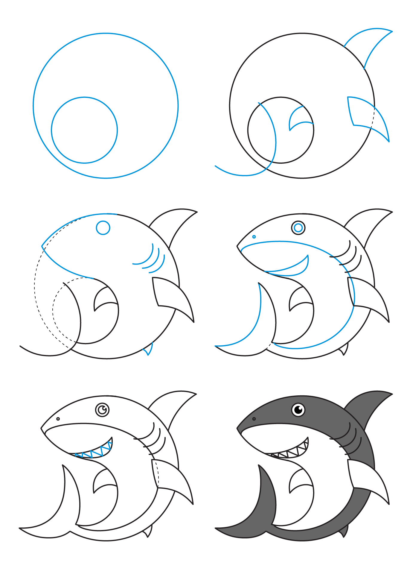 Dibujos de Tiburón fantástico