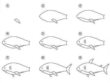 Dibujos de Tiburón mako
