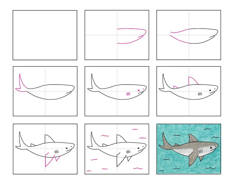 Dibujos de Tiburón negro