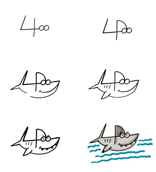 Dibujos de Tiburón pequeño