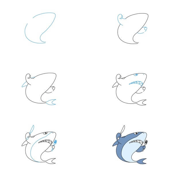 Dibujos de Tiburón veloz