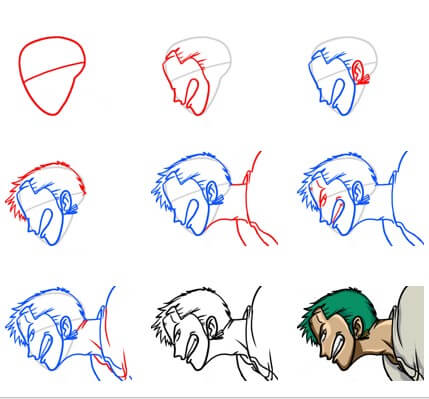 Dibujos de Zoro poderoso