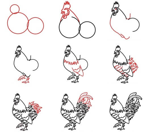Dibujos de Un pollo - Idea 26