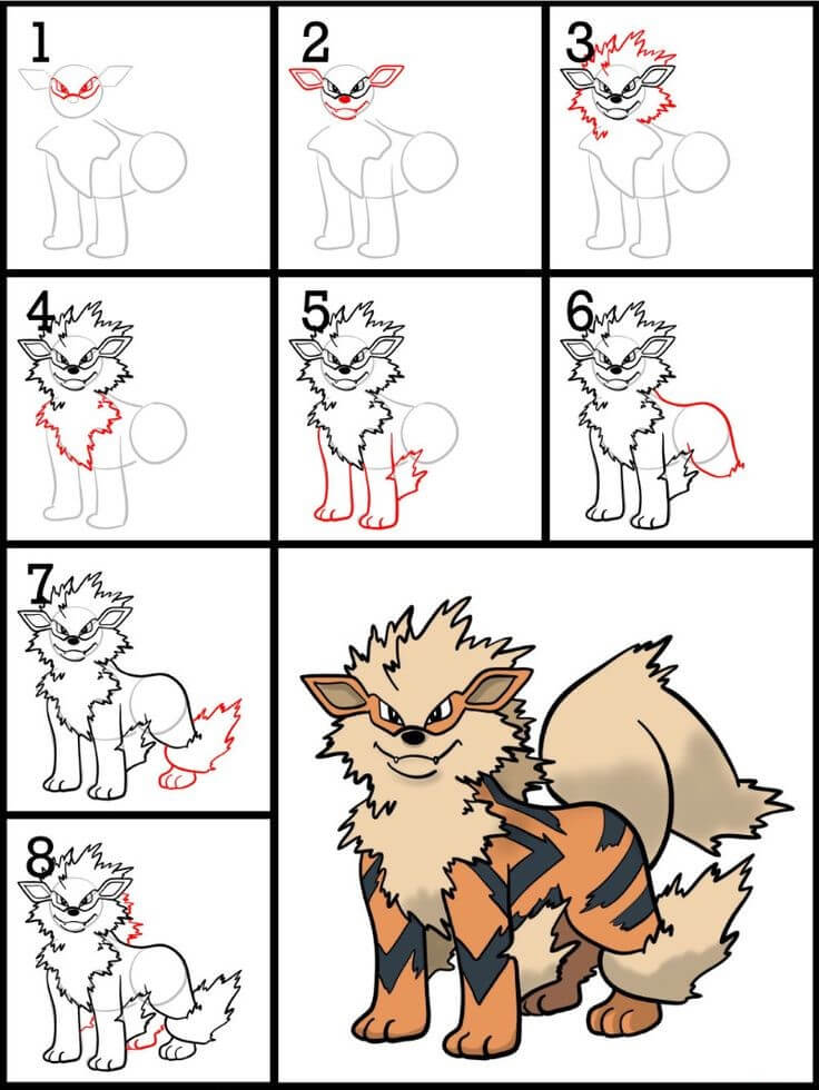 Dibujos de Arcanine