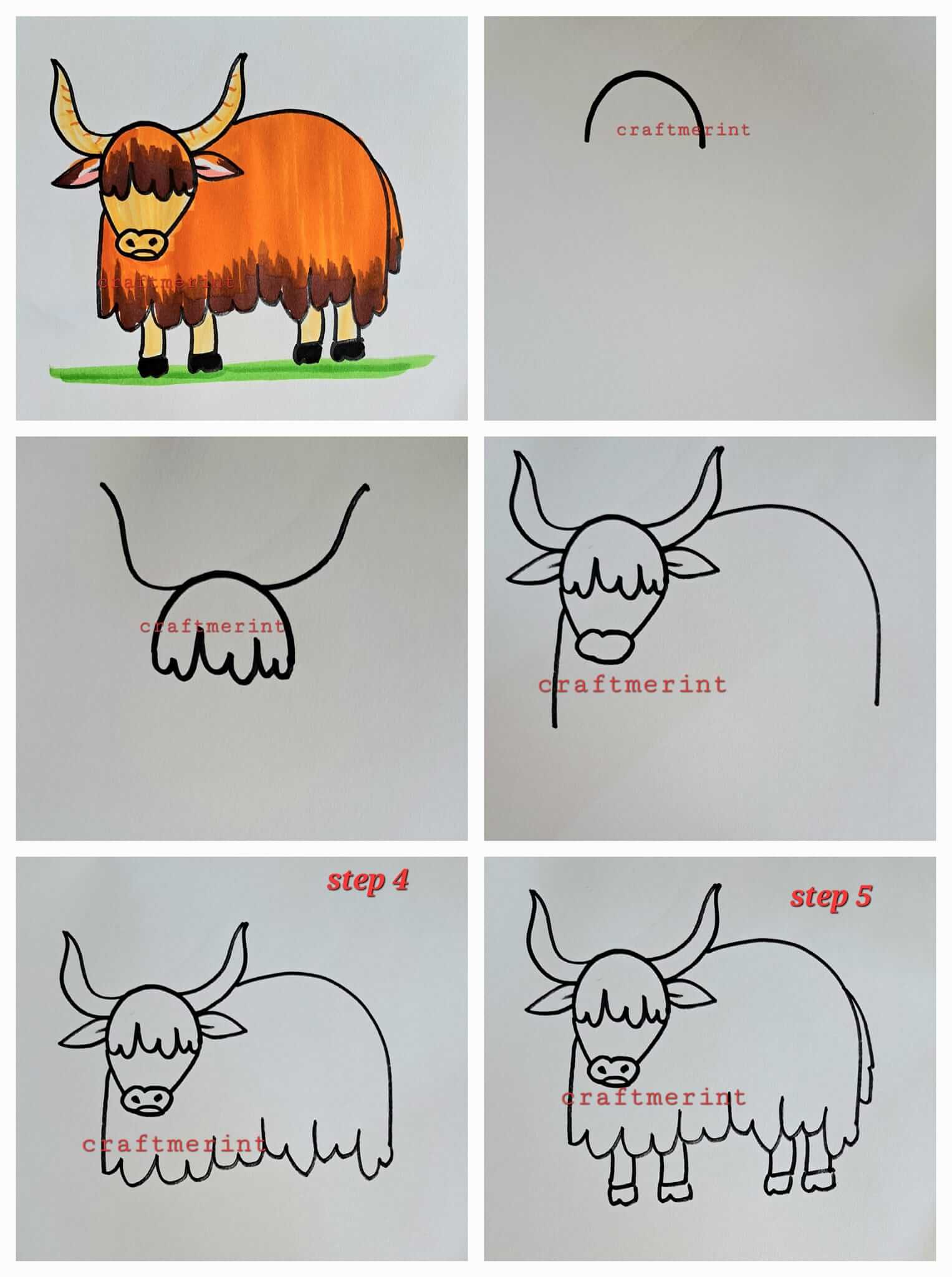 Dibujos de Búfalo de Norteamérica
