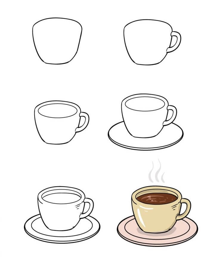 Dibujos de Café caliente