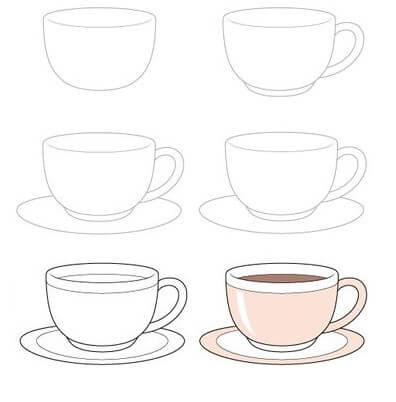 Dibujos de Café cappuccino