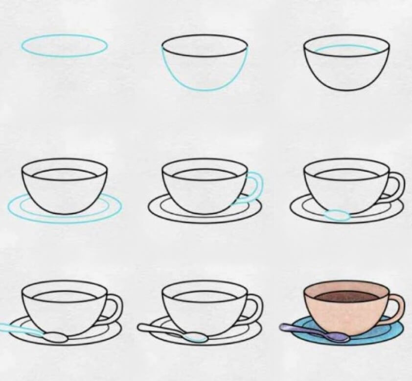 Dibujos de Café clásico
