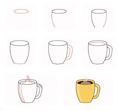 Dibujos de Café con canela