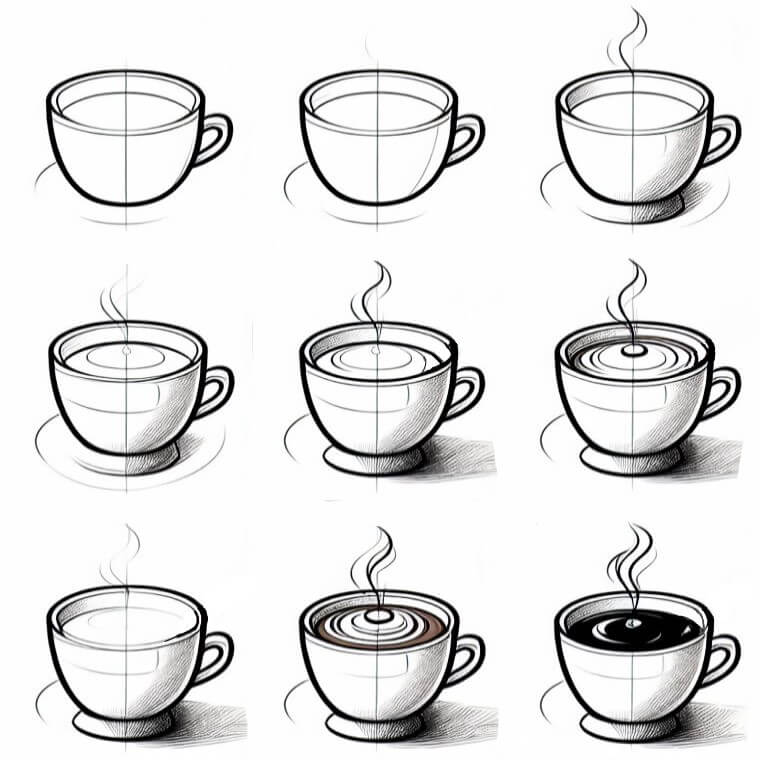 Dibujos de Café con chocolate