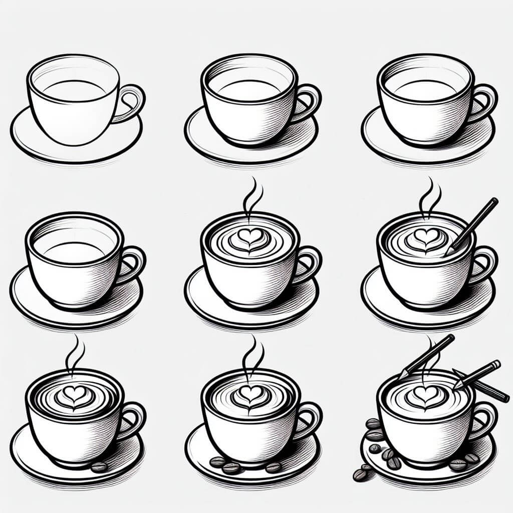 Dibujos de Café con leche