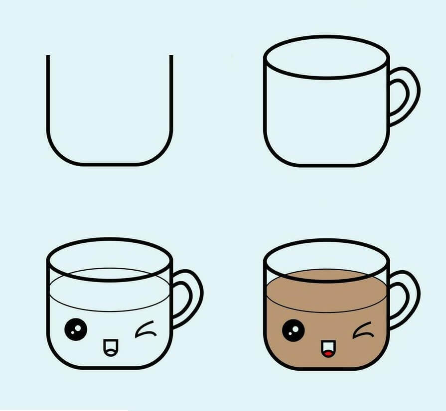 Dibujos de Café recién preparado