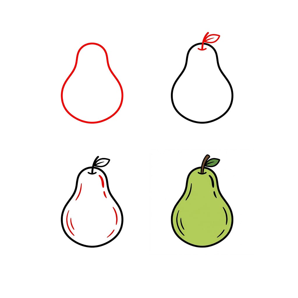 Dibujos de Canasta de peras