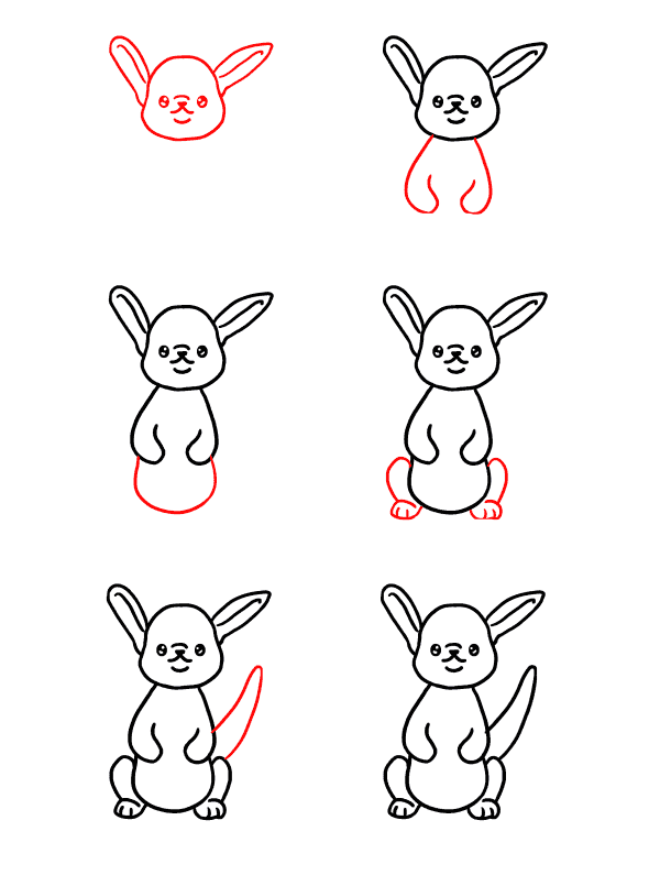 Dibujos de Canguro Bebé