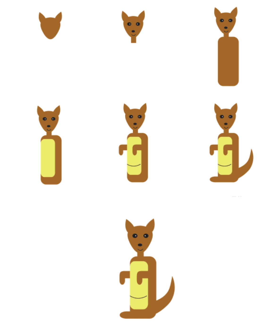 Dibujos de Canguro Encantador