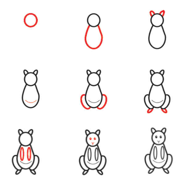 Dibujos de Canguro Pequeño