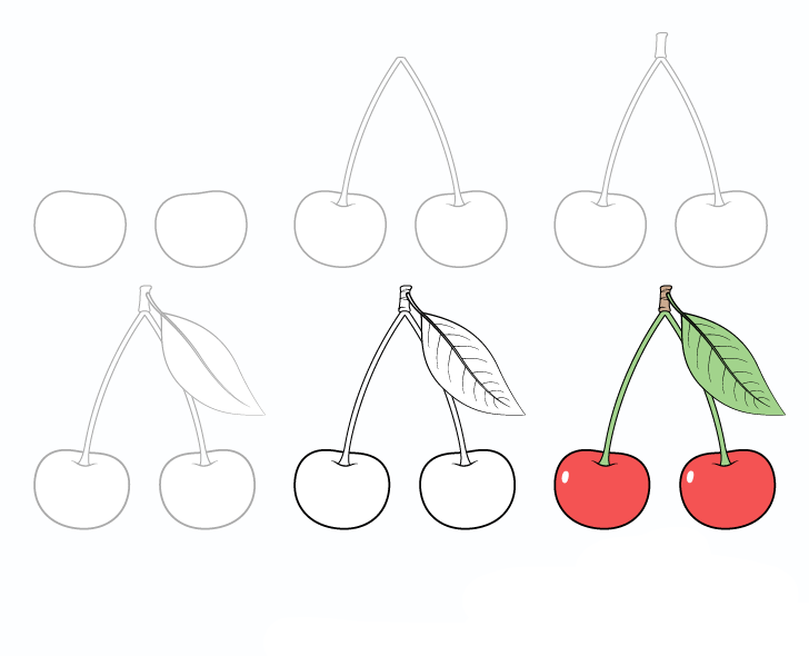 Dibujos de Cereza deliciosa