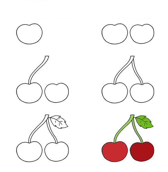 Dibujos de Cereza dulce