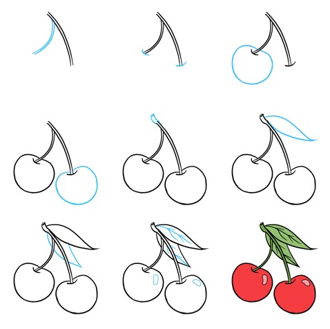 Dibujos de Cerezas