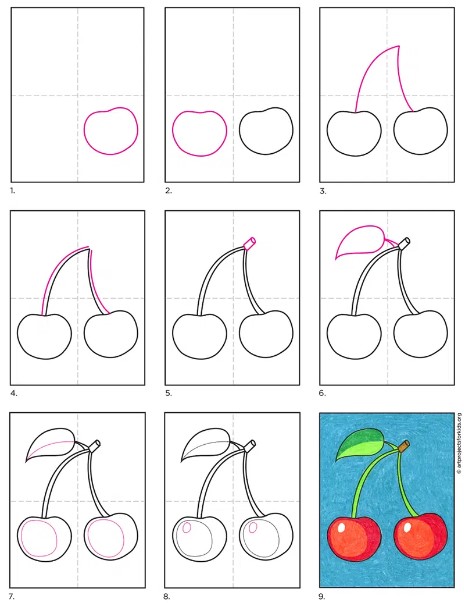 Dibujos de Cereza grande