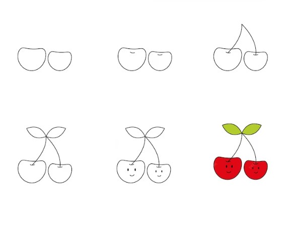 Dibujos de Cereza kawaii