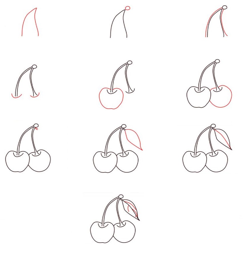 Dibujos de Cereza tropical