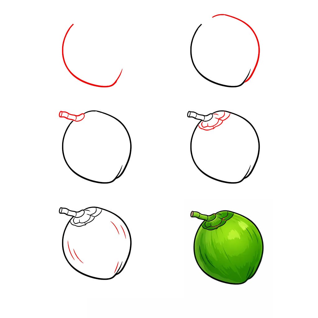 Dibujos de Coco abierto