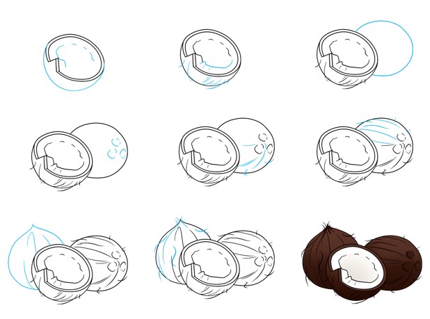 Dibujos de Coco exótico