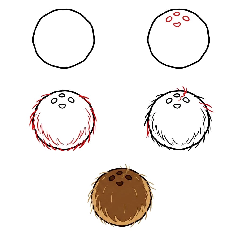 Dibujos de Coco fresco