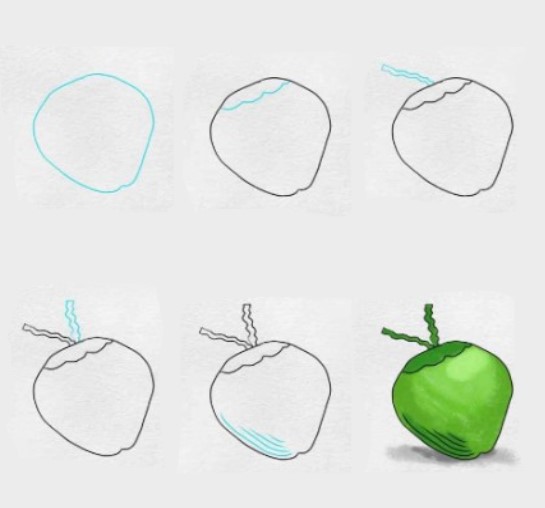 Dibujos de Coco jugoso