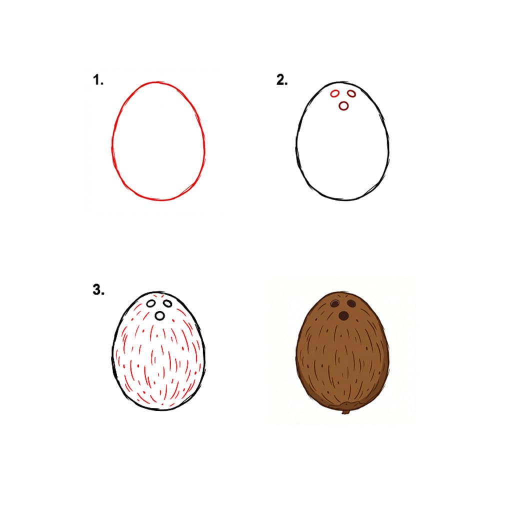 Dibujos de Coco redondo