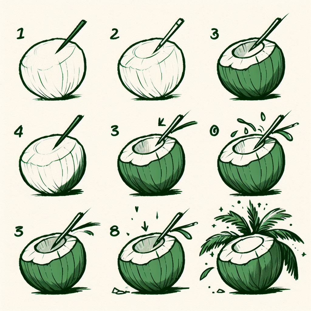 Dibujos de Coco refrescante