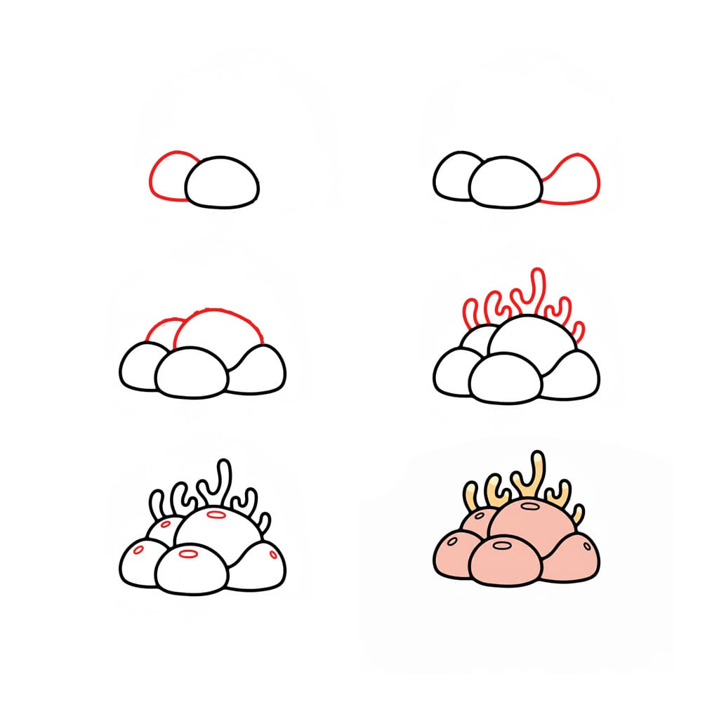 Dibujos de Colonia de coral
